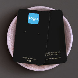 BLACK Custom Add Logo Earring