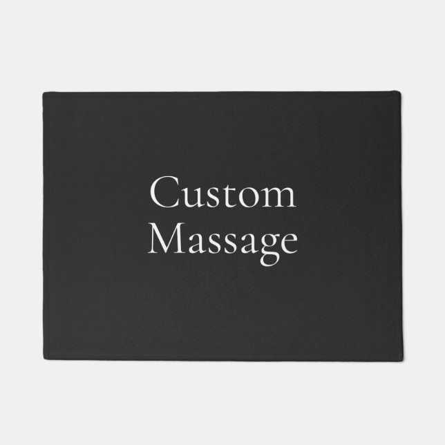 Black Custom Massage Moderne einfache Fußmatte (Vorderseite)
