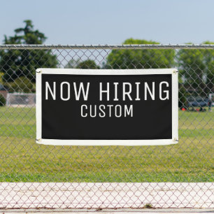 Black Custom Now Hiring-Banner Banner
