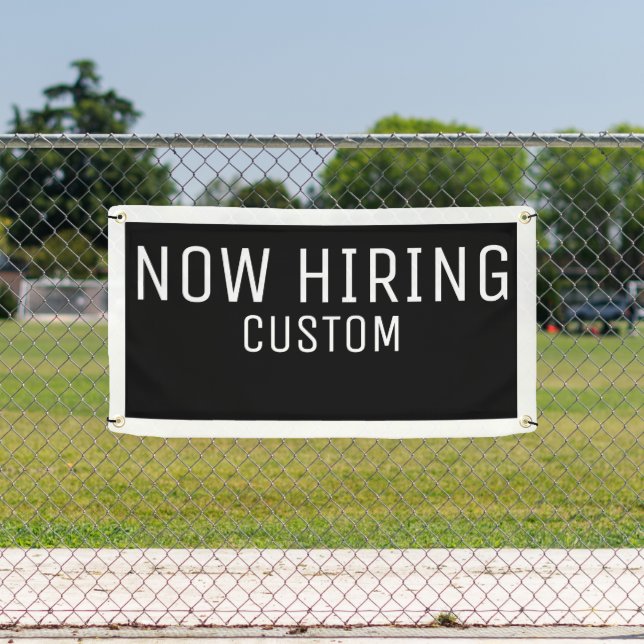 Black Custom Now Hiring-Banner Banner (Insitu)