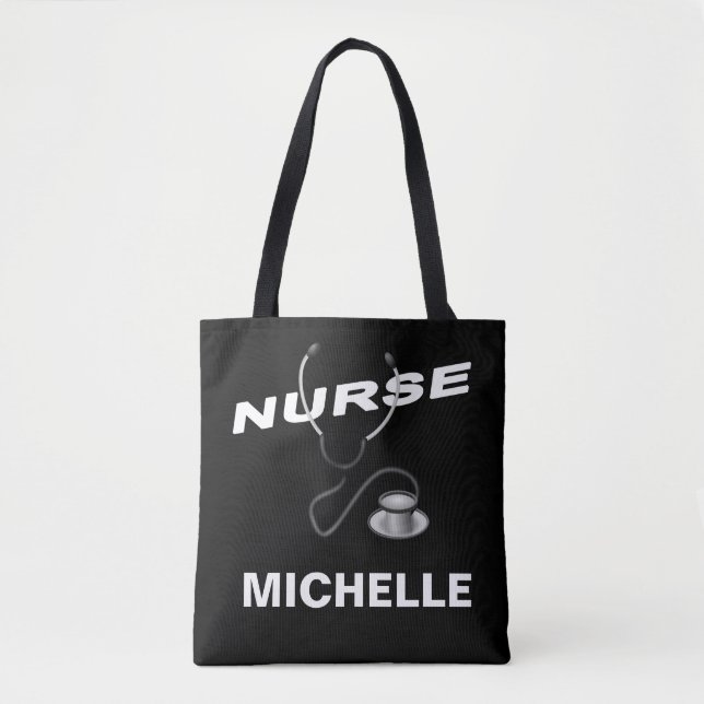 BLACK Customizable Name Nurse (Vorderseite)