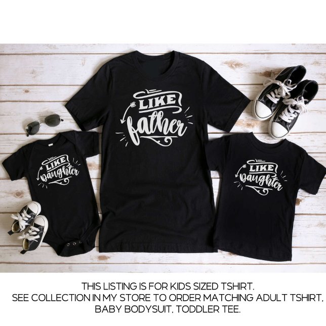 Black Daddy and Me Matching Vatertochter Kids T-Shirt (Von Creator hochgeladen)