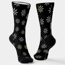 Black Daisy Socks Socken