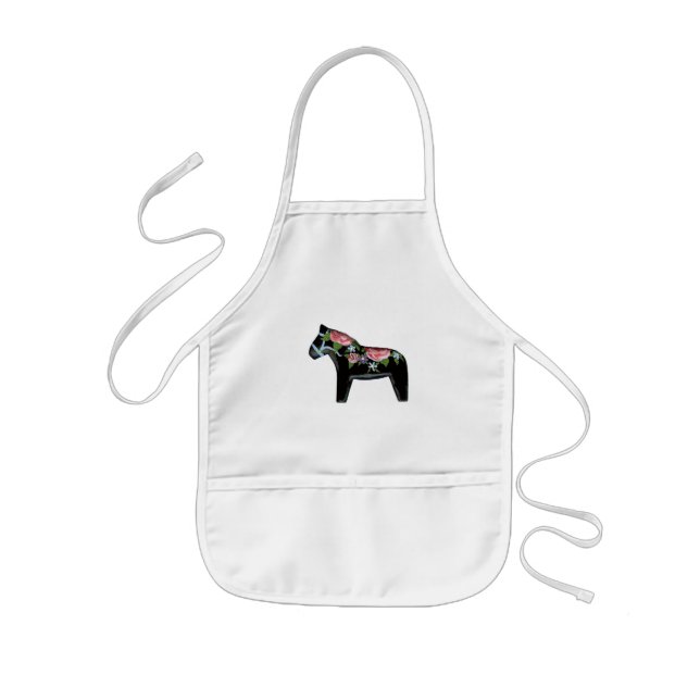 Black Dala Horse Schürze (Vorne)