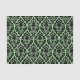 Black Damask Brocade auf jeder Hintergrund-Decoupa Seidenpapier