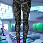 Black Damask Muster Women's Workout Leggings<br><div class="desc">Die Black Damask Pattern Women's Workout Leggings zeigen den niedlichen rosa Trend für 2022 und darüber hinaus,  ein lustiger Damask-Druck ergänzt diesen bunten und trendigen Look dieser Leggings.</div>