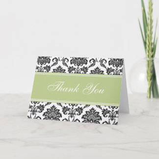 Black Damask Vielen Dank, dass Sie Karten