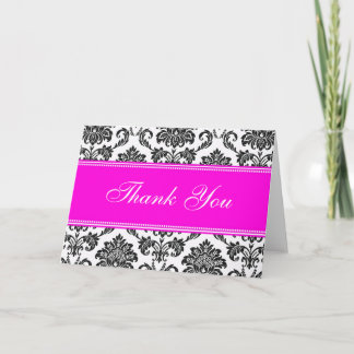 Black Damask Vielen Dank, dass Sie Karten
