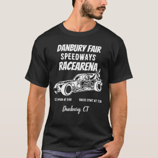 Black Danbury Messe Racearena Speedway 1-seitige T T-Shirt