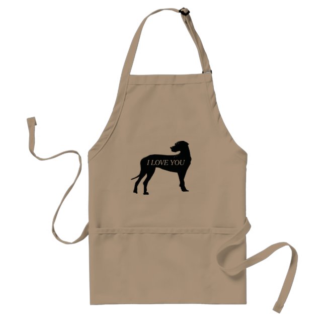 Black Dane Dog Ringer Combo MuStandard-Schürze Schürze (Vorne)