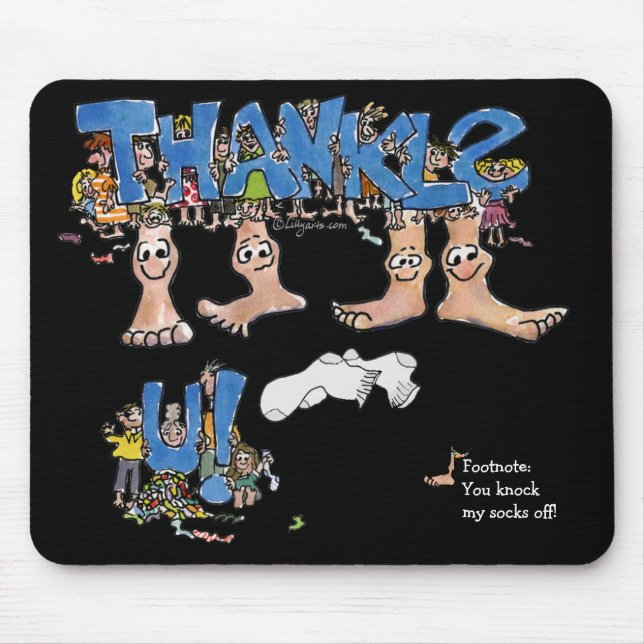 Black Danke Feet Mousepad (Vorne)