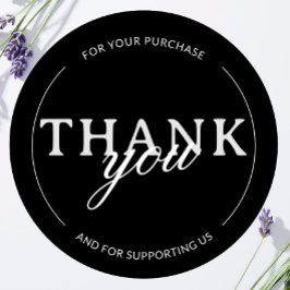 Black Danke für den Minimalistischen Aufkleber für