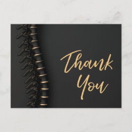 Black danke Ihnen für die verweisende Chiropractic Postkarte