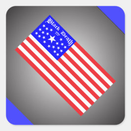 Black Death 777 - Freed Em Quadratischer Aufkleber