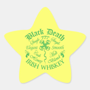 Black Death 777 - Honey Irish Whiskey Stern-Aufkleber