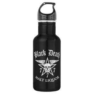 Black Death 777- Malt Liquor Edelstahlflasche