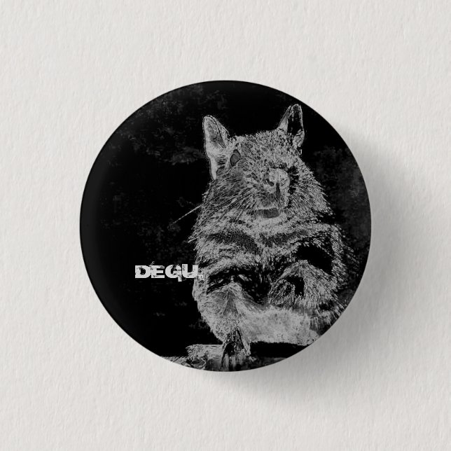 BLACK DEGU BUTTON (Vorderseite)