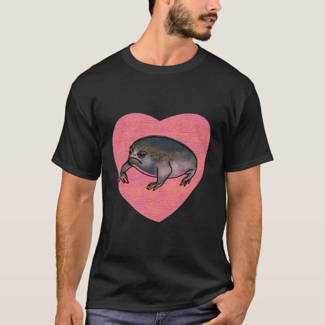 Black Desert Rain Frosch Liebe He T-Shirt (Vorderseite)