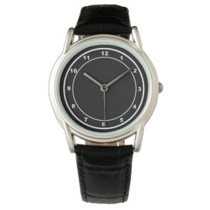 Black Dial Watch Armbanduhr