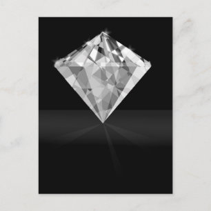 Black Diamond Gem Postcard Postkarte