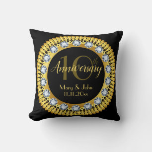 Black Diamond Gold Royal Jubiläum Luxus Kissen
