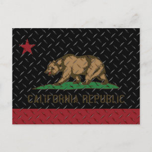 Black Diamond Plate Postkarte