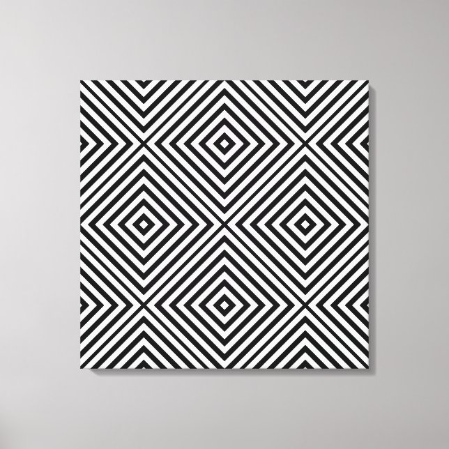 Black Diamond Zickzack @ Emporiomoffa Leinwanddruck (Vorderseite)