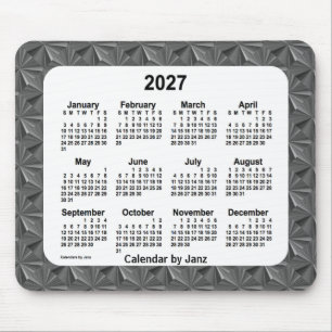 Black Diamonds Calendar von Janz 2027 Mousepad