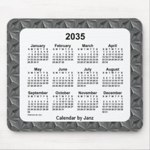 Black Diamonds Calendar von Janz 2035 Mousepad