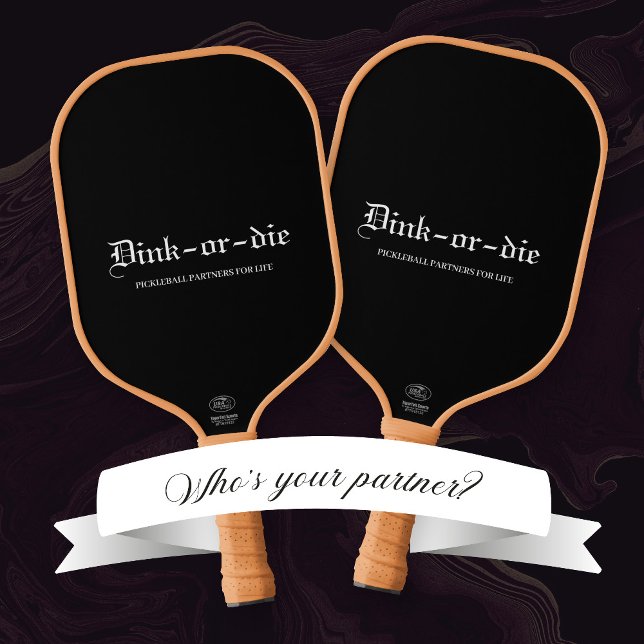 Black Dink oder die Pickleball Partners Paddel Schläger (Von Creator hochgeladen)