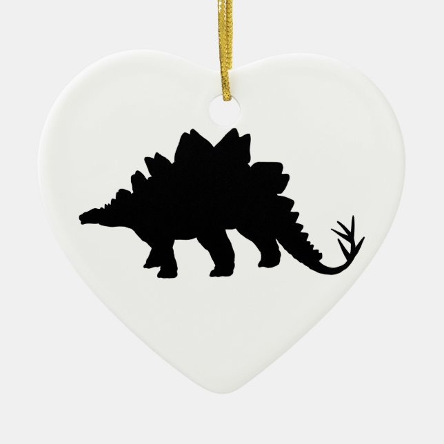Black Dinosaurier Keramikornament (Vorne)