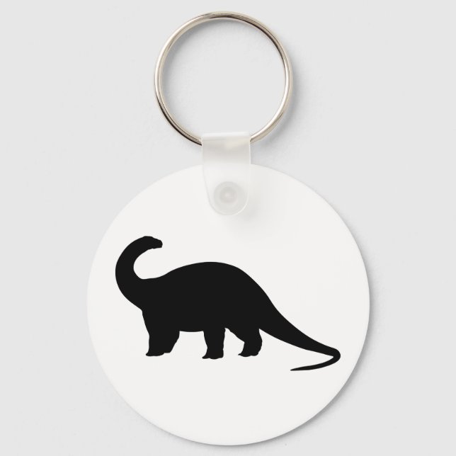 Black Dinosaurier Schlüsselanhänger (Vorderseite)