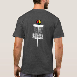 Black Disk Golf Mens T Shirt