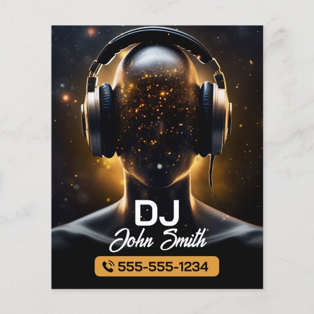 Black DJs Karaoke DJs Signer Vocal Music Producer Flyer (Vorne)