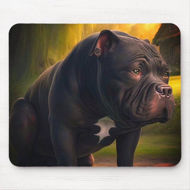 Black Dog Art Mousepad (Vorne)
