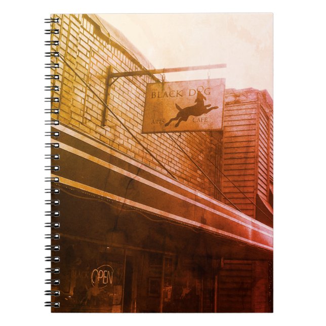 Black Dog Cafe notebook Notizblock (Vorderseite)