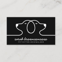 Black Dog Line Logo Petsitter vet