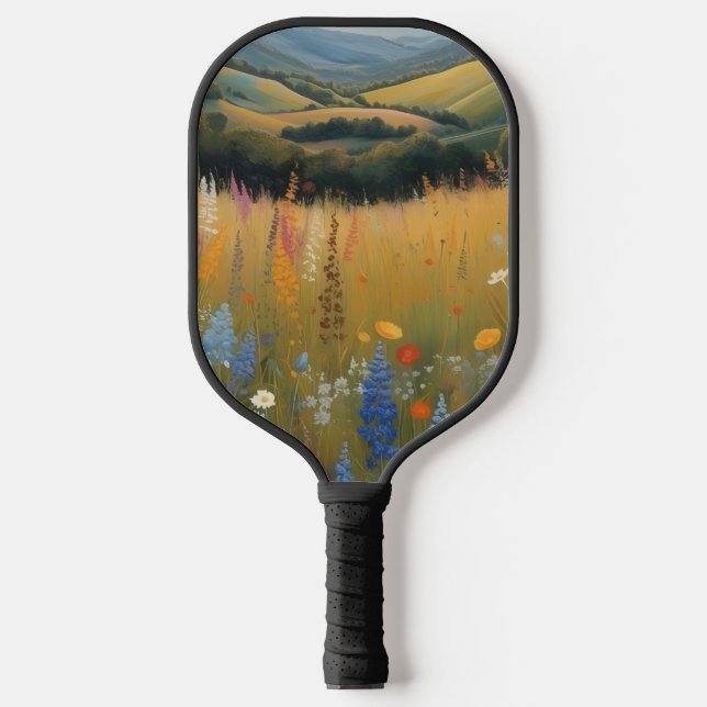 Black Dog Wildflower Pickleball Schläger (Vorderseite)