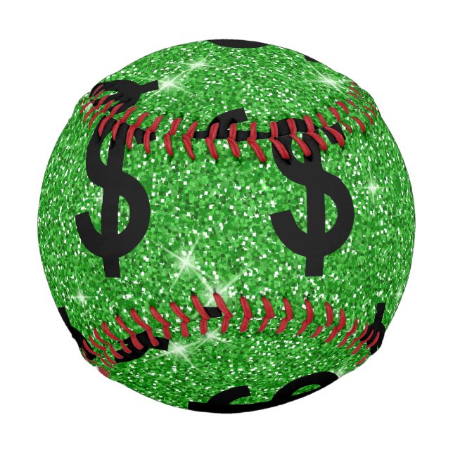 Black-Dollar-Geld-Unternehmer Wall Street Baseball (Vorderseite)