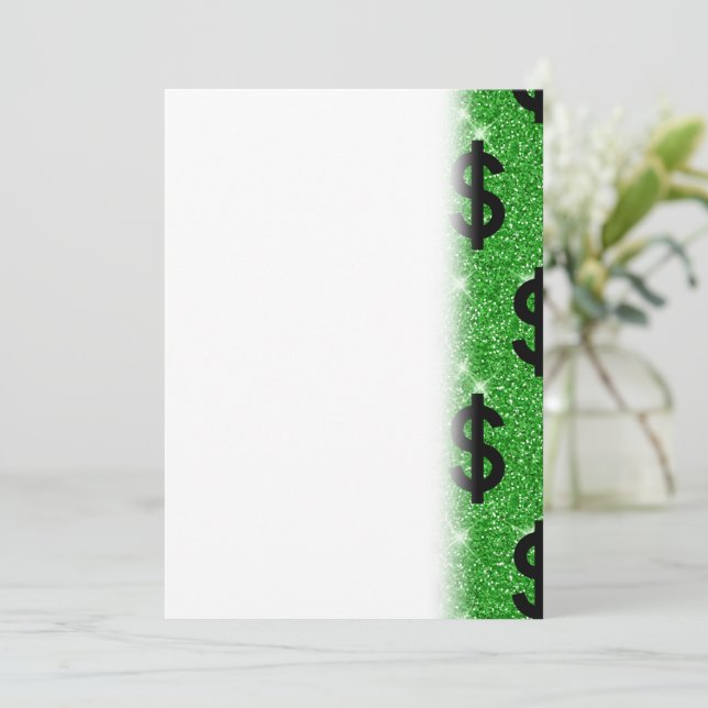 Black-Dollar-Geld-Unternehmer Wall Street Save The Date (Stehend Vorderseite)