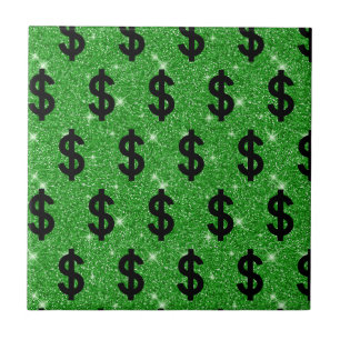 Black Dollar Sign Money Unternehmer Wall Street Fliese