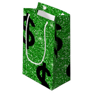 Black Dollar Sign Money Unternehmer Wall Street Kleine Geschenktüte