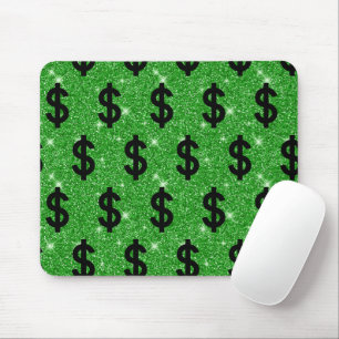 Black Dollar Sign Money Unternehmer Wall Street Mousepad