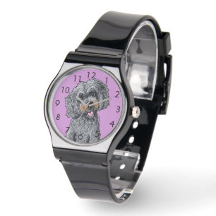 Black DOODLEMOJI Watch Armbanduhr
