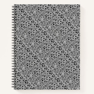 Black Dotted Spiral Notebook Notizbuch