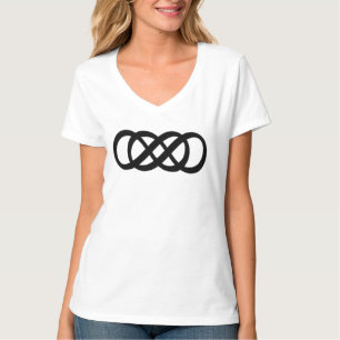 Black Double Infinity-Symbol T-Shirt