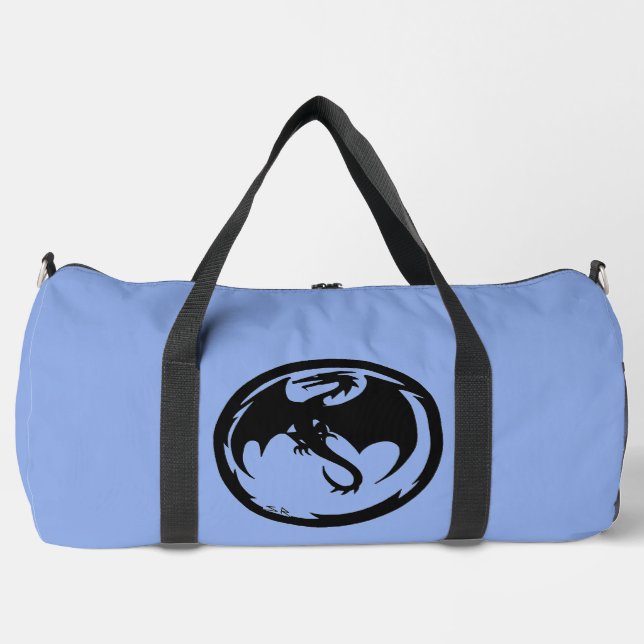 Black Dragon Blue Duffle Bag (Vorderseite)