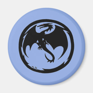 Black Dragon Blue Magnet