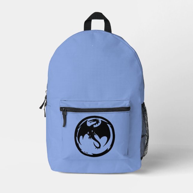 Black Dragon Blue Rucksack (Vorderseite)