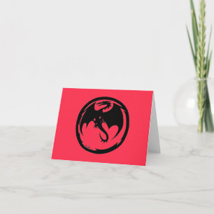 Black Dragon coral card Karte